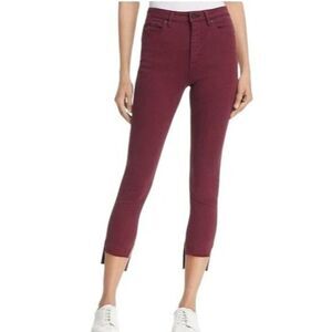 DL1961 Womens 28 Maroon High Rise Chrissy Trimtone Skinny Jeans